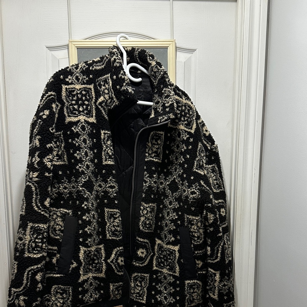 Black and Cream Patterned Jacket